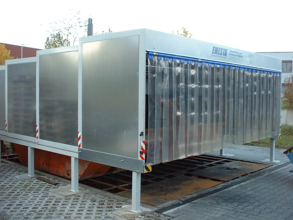 Containerdach EMESTA DK10 duo Containerstellplatz EMESTA EK10