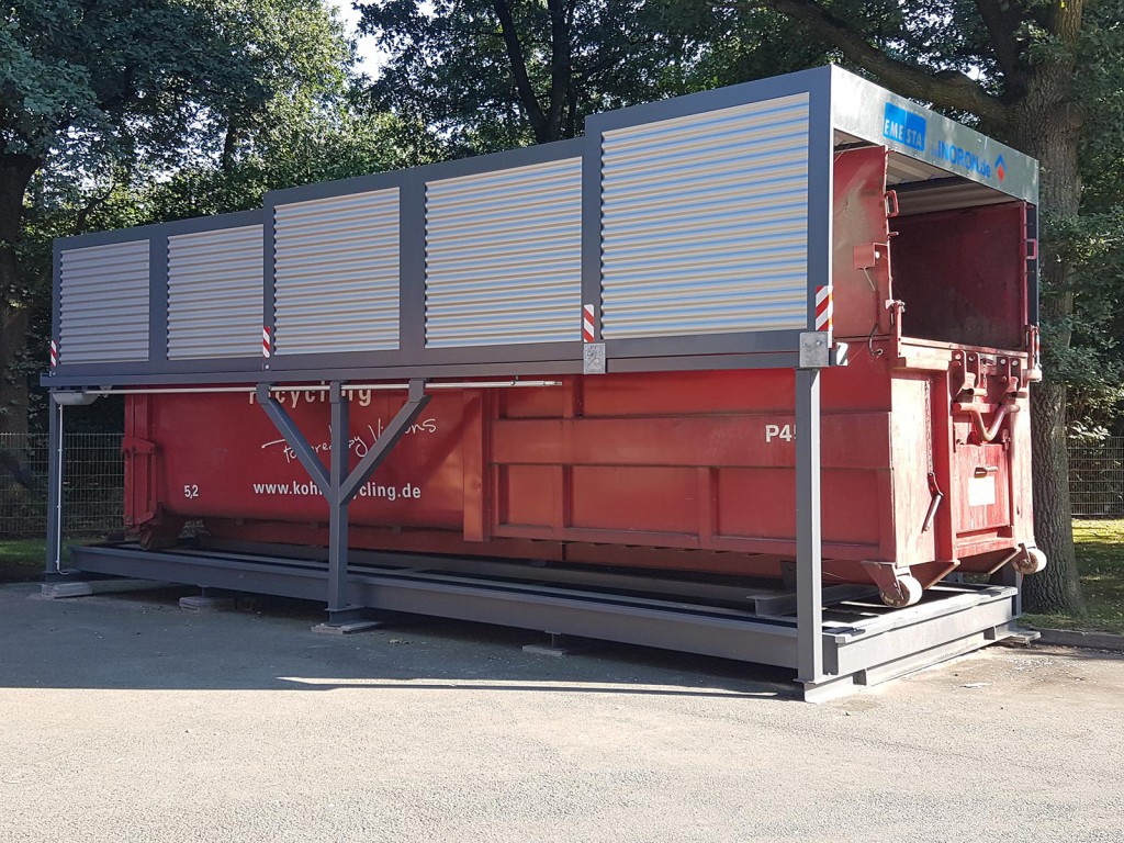 Containerstellplatz-Abrollcontainer-EMESTA-ER700 Containerstellplatz EMESTA EK10