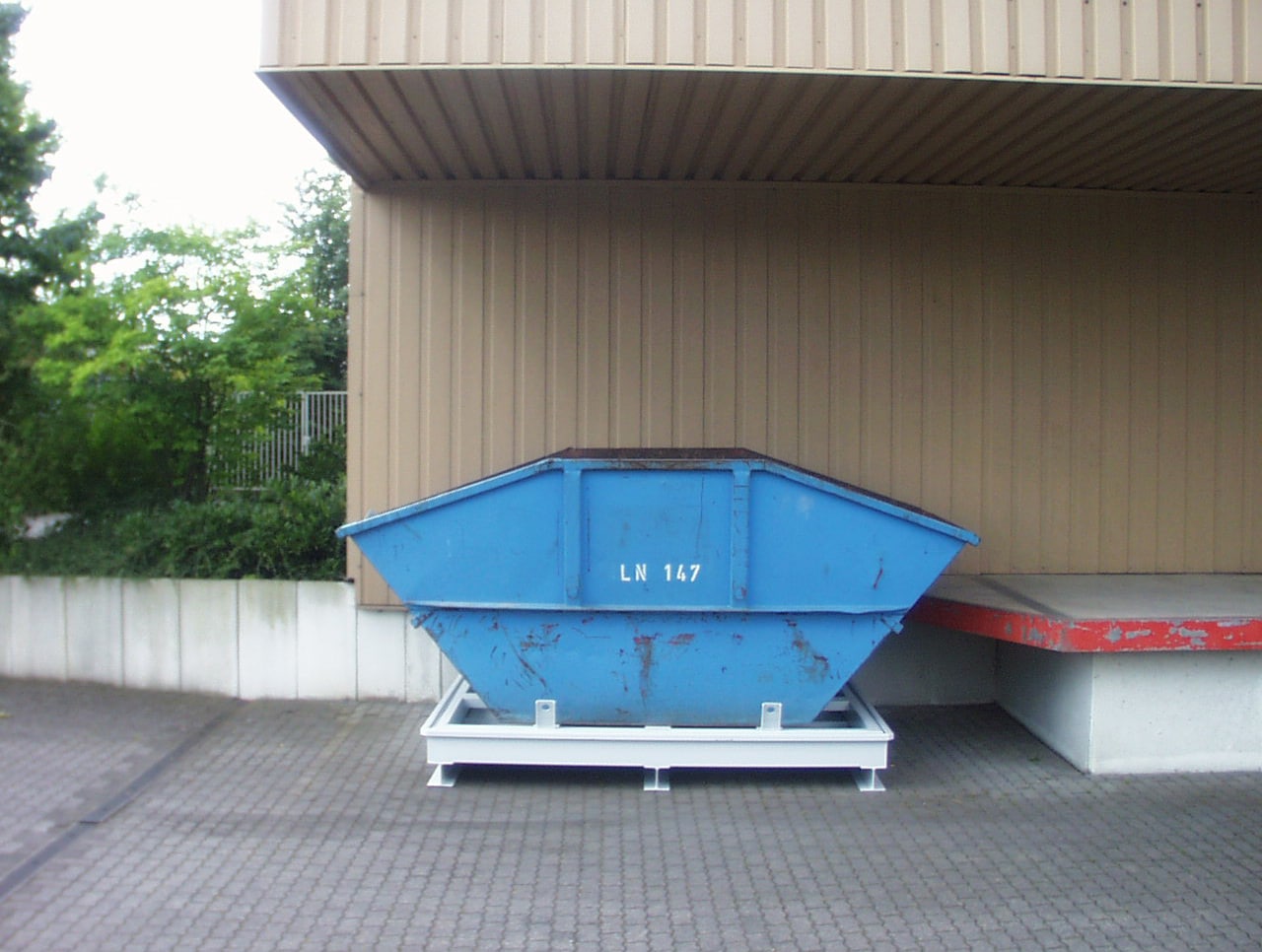 Containerstellplatz WK-Eco (3.1) Containerstellplatz - Nur-Wannen Modell - Containerwanne