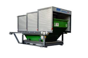 EMESTA Containerstellplatz mit Dach zu